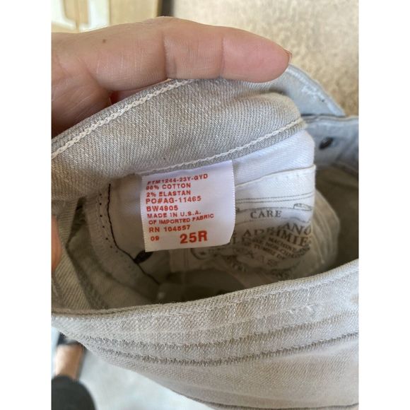 Adriano Goldschmied premiere skinny straight - size 25R - gray - Picture 8 of 9